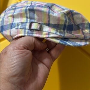 Janie and Jack Pastel Plaid Cap